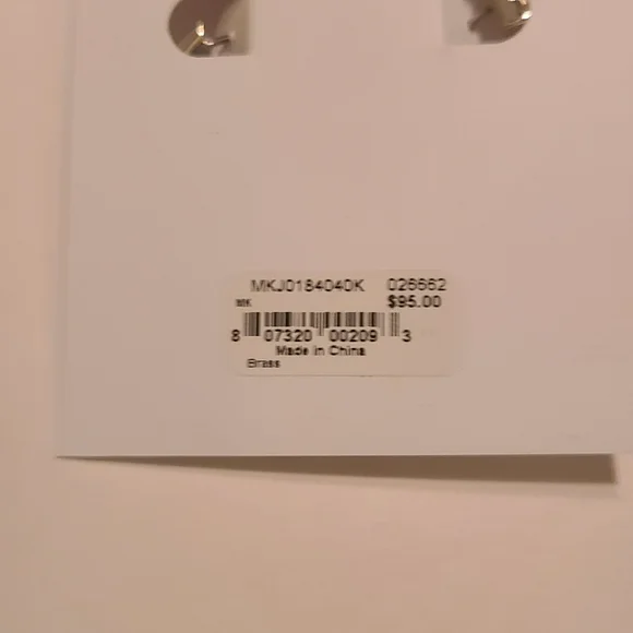 Michael Kors Shiny Silver Hug Hoop Earrings - Picture 5 of 11